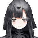Gif animé gothique fille